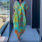 💜Begrænset tilbud: 50 % rabat 👗Elegant, afslappet damekjole med print og V-udskæring