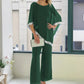 🎁Gratis gave 🎁 Sæt bestående af en elegant poncho-top med pailletkant og bukser med brede ben