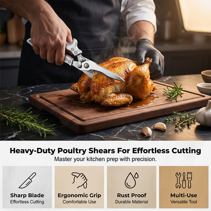 ✂️🍗 Kraftig multifunktionel køkkensaks – klipper som en drøm! 🔪💪