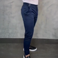 Herrebukser i stretch med slim fit