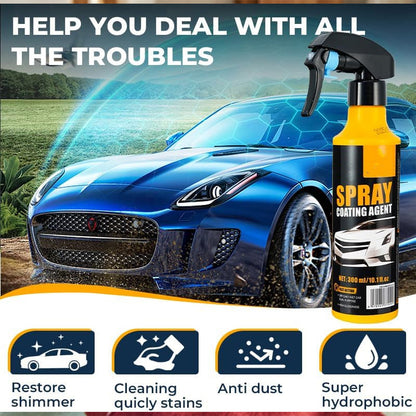 🥳2026 STOR UDSALG🥳💞Over 50.000 solgt! 💧✨ 50 % RABAT! Nano-hydrofob bilbelægningsspray – Afviser vand, mudder og snavs – fremhæver glans og glans. Udfylder fine ridser – beskyttelse, der blot sprøjtes på og tørres af! 🚗🛡️