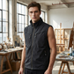 🧥 50 % RABAT NU! 🎒 Outdoor-vest til mænd med mange lommer – slidstærkt polyester, ærmeløst design og opretstående krave 🌲