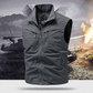 🧥 50 % RABAT NU! 🎒 Outdoor-vest til mænd med mange lommer – slidstærkt polyester, ærmeløst design og opretstående krave 🌲