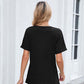 👚 50 % RABAT NU! 🌸 Casual T-shirt med V-hals og korte ærmer til kvinder – åndbar, let og perfekt til et afslappet sommerlook ☀️