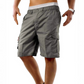Casual cargoshorts til mænd med elastisk linning