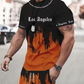 👕 60 % RABAT NU! 🔥 T-shirt og shorts-sæt til mænd med grafisk print – blødt stof, markant design og perfekt til sommerdage ☀️