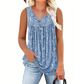 🌸 BEGRÆNSET TILBUD: 50 % RABAT! 👚 Mærket, ærmeløs top med knapper til kvinder – livlige farver, let og luftig 🦋