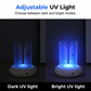 360° UV-LED-lampe til fangst af myg og fluer