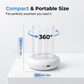 360° UV-LED-lampe til fangst af myg og fluer