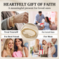 📿50 % RABAT!💥Elegant armbånd med udhulet blomst og Jomfru Maria – filigran-design, forgyldt, inspireret af troen ✨