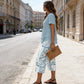 👚 50 % RABAT NU! 🔥 Sæt bestående af en afslappet tunika med rund hals og lag-på-lag-effekt samt bukser med brede ben – løst faldende design, blødt stof og perfekt til hverdagslooket 🌸