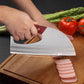 🍅🔪Ergonomisk køkkenkniv – med håndtag foran, der nemt skærer grøntsager og kød. En gennemtænkt gave til hjemmekokken.