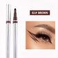 Eyeliner med en klæbrig svampespids