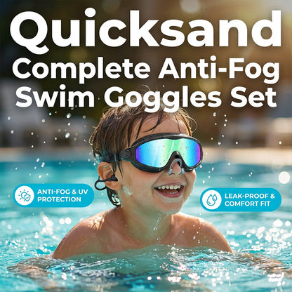 🏊 50 % RABAT I BEGRÆNSET PERIODE! ✨ Svømmebriller med antidug – krystalklart udsyn, tæt pasform, UV-beskyttelse 🌊