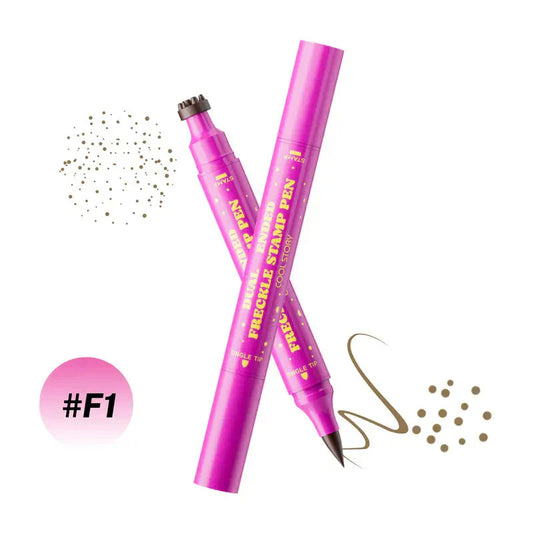 🔥TILBUD🔥Vandtæt fregnepen: Stempel til kunstige fregner og eyeliner med fin spids til realistiske, langtidsholdbare fregner og nem makeup – perfekt til hverdagsbrug og cosplay