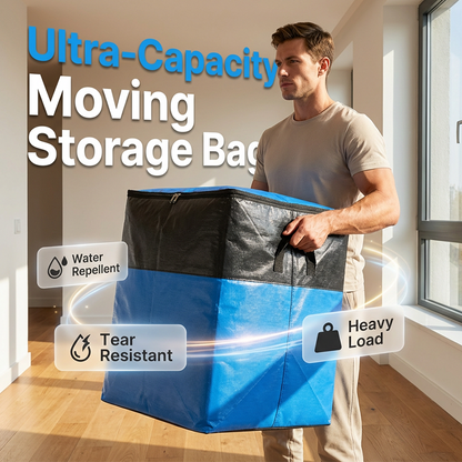 🧳 BEGRÆNSET TILBUD: 50 % RABAT! ✨ Sammenklappelig opbevarings- og flyttetaske – ekstra stor, robust og vandafvisende 📦