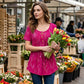 📢⏰Tidsbegrænset tilbud – 50 % rabat🦋Plisseret tunika med blomsterprint til kvinder – elegance, der følger dine bevægelser.🌸