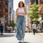 👖Asymmetriske denimbukser med flæser og brede ben til kvinder – Stilfulde, åndbare og et unikt blikfang 💥