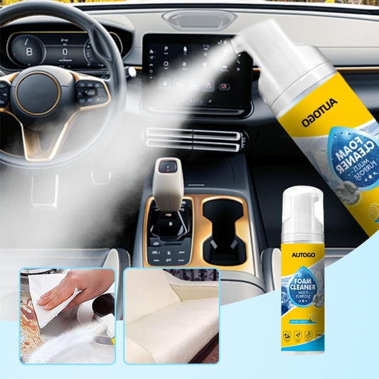 🏆SIDSTE DAG – KØB 2, FÅ 1 GRATIS!!🧼✨4-i-1 multi-enzym skumspray – 🫧👍Produkter til grundig rengøring af hjemmet og bilen