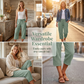 🏖️Sommertilbud: KUN 149,95 kr.!!🌷Kort bukser i bomuld og hør med plissering i ensfarvet design til kvinder