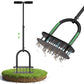 🌱 Manuel plæneluftningsmaskine ✅ Fremstillet af kulstofstål med fjederudløsning | Sådan får du et sundere græs på den nemme måde 🍃