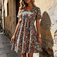 🌸 BEGRÆNSET TILBUD: 40 % RABAT! ✨ Sommerkjole med blomsterprint – V-udskæring, let, romantisk ✨