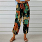 💐 Joggingbukser med høj talje i vintage-blomsterprint – stilfulde, behagelige og perfekte til hverdagsbrug ✨👖