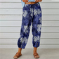 💐 Joggingbukser med høj talje i vintage-blomsterprint – stilfulde, behagelige og perfekte til hverdagsbrug ✨👖