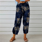 💐 Joggingbukser med høj talje i vintage-blomsterprint – stilfulde, behagelige og perfekte til hverdagsbrug ✨👖