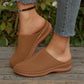 💐50 % RABAT! Perforerede platform-mules til kvinder – åndbare og ultralette 👡💨【Begrænset tilbud】