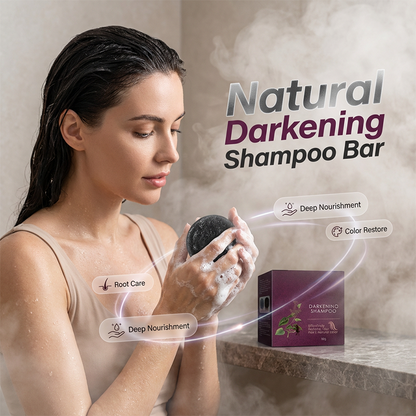 Hårfarvende shampoo-stang til gråt hår