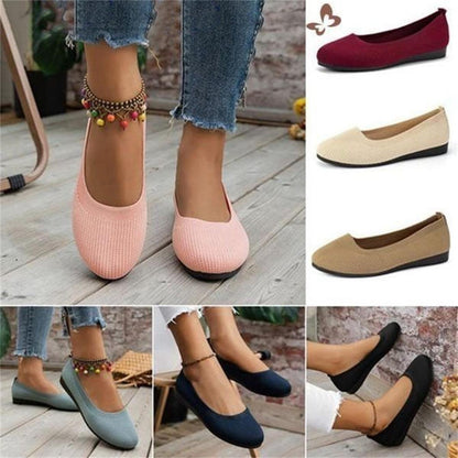 Komfortable, åndbare slip-on-sko til kvinder med svangstøtte og skridsikker sål
