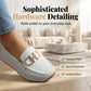 👡 Loafers i mesh til kvinder med svangstøtte – åndbare slip-on-sko med metalspænde og skridsikker sål – perfekte til gåture, arbejde og fritidstøj (4 farver, størrelser 36–43)