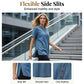 Åndbar casual top i denim-look til kvinder