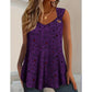 🌸 50 % RABAT NU!✨ Tanktop til kvinder med blomsterprint – elegant V-udskæring og løstsiddende pasform – et must-have i sommergarderoben 🌞