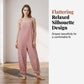 👗 50 % RABAT NU! 🏝️ Casual stribet jumpsuit med spaghettistropper til kvinder – Let, flagrende og luftigt – perfekt til stranddage, sommerfester eller rejser – ubesværet chic 🌊