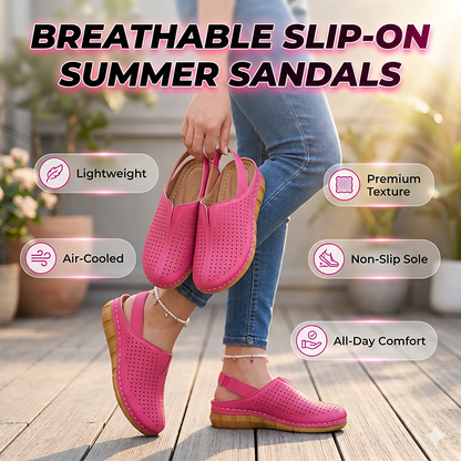 🏖️👡 Perforerede sandaler til kvinder – komfort hele dagen med et elegant touch 💖
