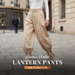👖✨ Plisserede lanternbukser til kvinder – flæset bukseben, snøre i taljen, løst siddende med brede ben 🌸