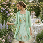 💕Et elegant todelt sæt bestående af en chiffonkjole og en cardigan til kvinder