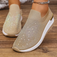 👟Slip-on-sneakers til kvinder med rhinestones og sommerfuglemotiv – glitrer ved hvert skridt ✨