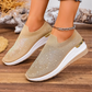 👟Slip-on-sneakers til kvinder med rhinestones og sommerfuglemotiv – glitrer ved hvert skridt ✨