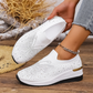 👟Slip-on-sneakers til kvinder med rhinestones og sommerfuglemotiv – glitrer ved hvert skridt ✨