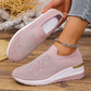 👟Slip-on-sneakers til kvinder med rhinestones og sommerfuglemotiv – glitrer ved hvert skridt ✨