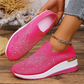 👟Slip-on-sneakers til kvinder med rhinestones og sommerfuglemotiv – glitrer ved hvert skridt ✨