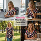 🌸Løst siddende blomstret T-shirt med knapper til kvinder – afslappet, luftig, alsidig