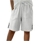Sommer shorts til kvinder med knapper i siden