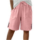 Sommer shorts til kvinder med knapper i siden