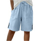 Sommer shorts til kvinder med knapper i siden