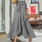 🔥New Arrivals on Sale-Women's High-Waist Asymmetrical Ruffle Maxi Skirt