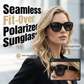 🕶️👓 50 % RABAT! OBS til alle, der bærer briller: Disse oversized solbriller kan nemt trækkes direkte over dine egne briller og får dig til at ligne en filmstjerne – ingen dyre påsætningsbriller, intet besvær med linser!